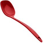 Elite Global Solutions MSP12CBR Foundations Cranberry 12" Spoon, 2 oz. - Case of 6