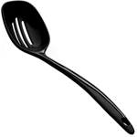 Elite Global Solutions MSP12SB Foundations Black 12" Slotted Spoon, 2 oz. - Case of 6