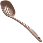 Elite Global Solutions MSP12SMR Foundations Mushroom 12" Slotted Spoon, 2 oz. - Case of 6