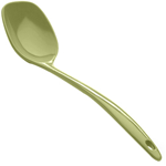 Elite Global Solutions MSP12WWG Foundations Weeping Willow Green 12" Spoon, 2 oz. - Case of 6