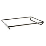 Elite Global Solutions QSS16202 16" x 20" x 2" Black Rubber Coated Steel Rack - Case of 9