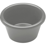 Elite Global Solutions R3SM Cottage Vintage California 3 oz. Gray Melamine Ramekin - Case of 6