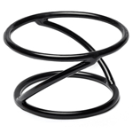Elite Global Solutions SSDR4 Reversible 4" Round Rubber Coated Steel Stand - Case of 12