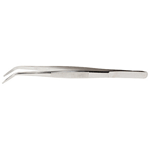 Excel 30410 4-1/2" Curved-Point Stainless Steel Tweezers