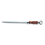 F. Dick 14" Sharpening Steel, Reg Cut, Round, Wood Handle