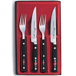 F. Dick 4 Piece Steak Set in Forged Steel