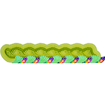 Fanfare Border Silicone Fondant Mold By Marvelous Mold