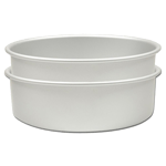 Fat Daddio's Aluminum Round Cake Pan, Set of 2 - 6" x 2"