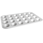 Winco 26 Gauge Glazed Aluminized Steel 20 Cup Large Muffin Pan