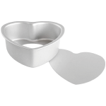 Fat Daddio's Anodized Aluminum Heart Removable Bottom Cake Pan 8