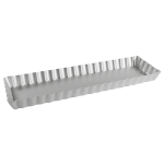 Fat Daddio's Fluted Tart Pan with Removable Bottom, 13-3/4" x 4-1/4" x 1"
