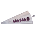 Fat Daddio's Pastry Set: Tubes, Coupler, and Silicone Bag