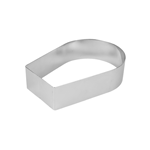 Fat Daddio's Stainless Steel Arch Cake Ring, 7-5/8" x 5-1/4" x 2" H