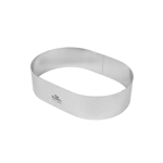 Fat Daddio's Stainless Steel Oval Cake Ring, 8" x 5-3/4" x 2" H