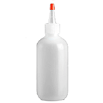 Fine-Tip Squeeze Bottles with Cap, 8 Ounce Capacity - Pack of 12