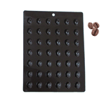 Flexible Chocolate Mold: Coffee Bean, 42 Cavities