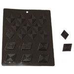 Flexible Chocolate Mold: Rhombus, 2 Sizes, Total 17 Cavities