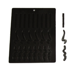 Flexible Chocolate Mold: Straight & Wavy Lines
