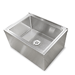 Floor Mounted Mop Sink, 28-5/8"W x 27-3/8"D x 10"H Outer Dimensions