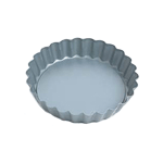 Fluted Round Quiche Pan w/Loose Removable Bottom, Non Stick, 4