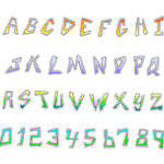 FMM Sugarcraft Graffiti Alphabet & Numbers Cutter Set