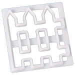 FMM Sugarcraft Picket Fence Plastic Gumpaste Cutter