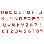 FMM Sugarcraft Pixel Alphabet and Number Set, Uppercase