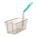 FMP Fry Basket With Plastic-Coated Handle, 12-1/8" x 6-5/16" x 5-5/16"