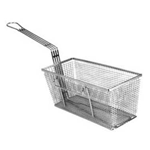 FMP Standard Fry Basket, 13-1/4" x 5-5/8" x 5-5/8": Twin, Right Hook