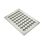 Focus Foodservice Aluminized Steel Mini Muffin Pan, 48 Cup - Case of 6