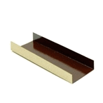 Folded Bottom Mono Board, Chocolate Interior & Praline Exterior, 1.75" x 5" - Case of 200