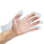Food Service Embossed Polyethylene Disposable Gloves - Box of 500, Large
