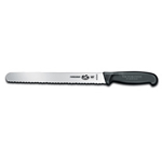 Forschner Victorinox Slicer 10" Serrated Blade. Black Plastic Handle (40640)