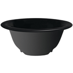 G. E. T. Melamine Bowl, Black Elegance Series, 10 oz, 5.5" Diameter x 2.25" Deep - Case of 48