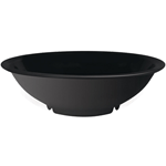 G. E. T. Melamine Bowl, Black Elegance Series, 24 oz, 7.5" diameter x 2.75" deep - Case of 24