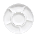 G. E. T. Melamine Plate, 6 Compartment, Milano Series, 14"