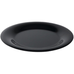 G. E. T. Melamine Plate, Wide Rim, Black Elegance Series