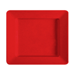 G. E. T. Melamine Plates, Rectangle, Red Sensation Series, 12