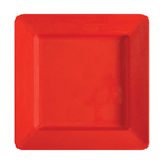 G. E. T. Melamine Plates, Square, Red Sensation Series, 12