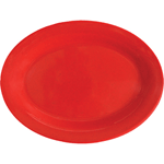 G. E. T. Melamine Platters, Oval, Red Sensation Series, 11.25" x 8.5" - Case of 12