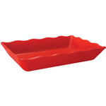 G. E. T. Melamine Trays, Red Sensation Series, 14" x 9.75" x 2.5" deep - Case of 6