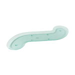 G. E. T. Polycarbonate Platter, S-Shape, 34" x 8.5," Color: Jade - Pack of 3