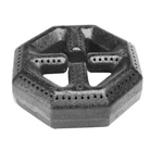Garland OEM # 222162 / 2702201 / 222162AA, 5 3/4" Octagonal Cast Iron Range Burner Head