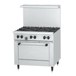 Garland X36-6R-LP SunFire Series X36-6R 6 Burner 36" Liquid Propane Range with Standard Oven - 213,000 BTU