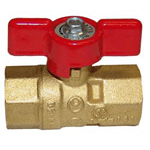 Gas Ball / Shut-Off Valve; 1/2" Gas In / Out