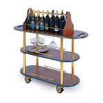 Geneva 3720704 Wine Cart - Red Maple Laminate Finish