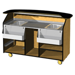 Geneva 6850003 Portable Beverage Bar - Maple