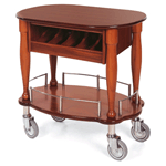 Geneva 70036 Bordeaux Gueridon Serving Cart