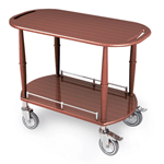 Geneva 70453 Gueridon Serving Cart - Oval, 1 Shelf