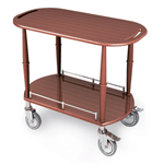 Geneva 70524 Serving Cart - Oval, 1 Shelf